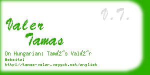 valer tamas business card